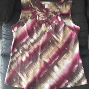 Multi Color Silk Tank Top